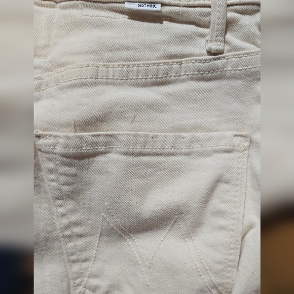 MOTHER SUPERIOR half Pipe Barrel Act Natural Ankle Jeans Size 25 - Picture 9 of 13